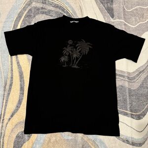 Palm Angels Palm Trees Black T-Shirt Size Large